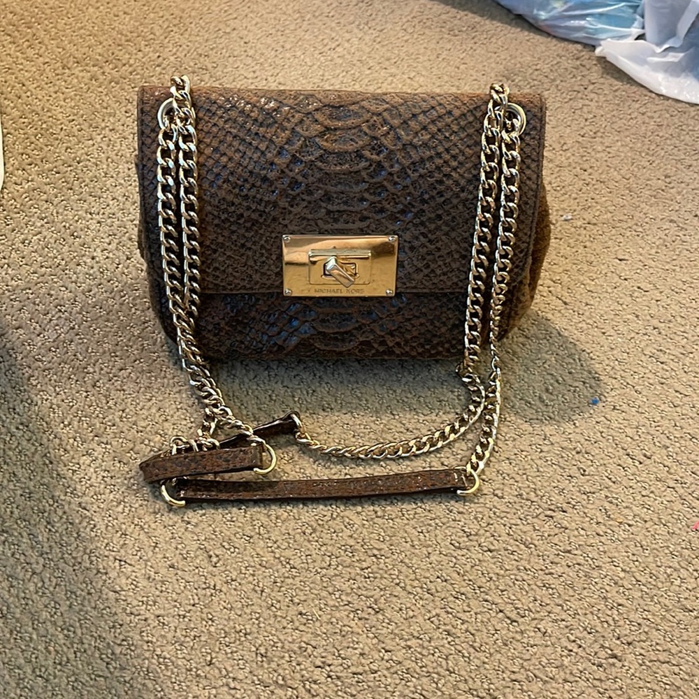 Michael Kors brown crossbody bag